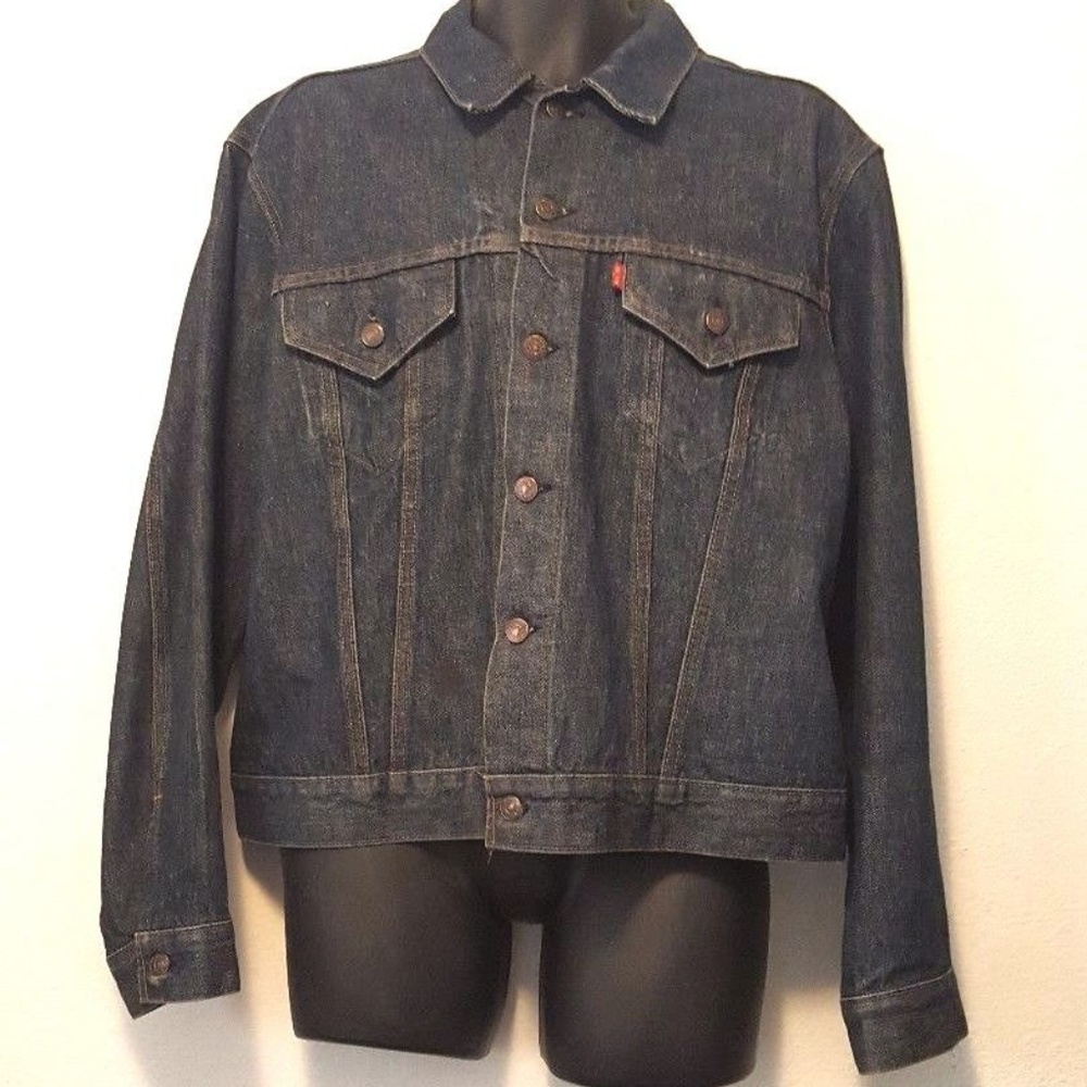 Levi Gold Wing 1970s Motorcycle Denim Jacket - Picture 3 of 5